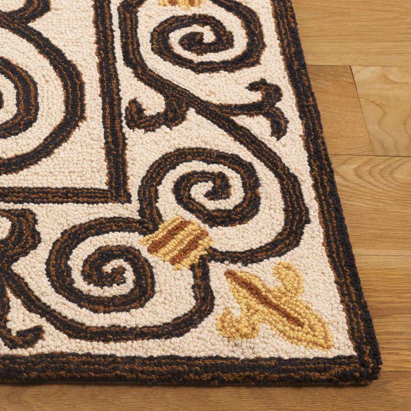 Chelsea HK11 Handmade Area Rug - 3'9"x5'9" - Ivory/Dark Brown - Safavieh