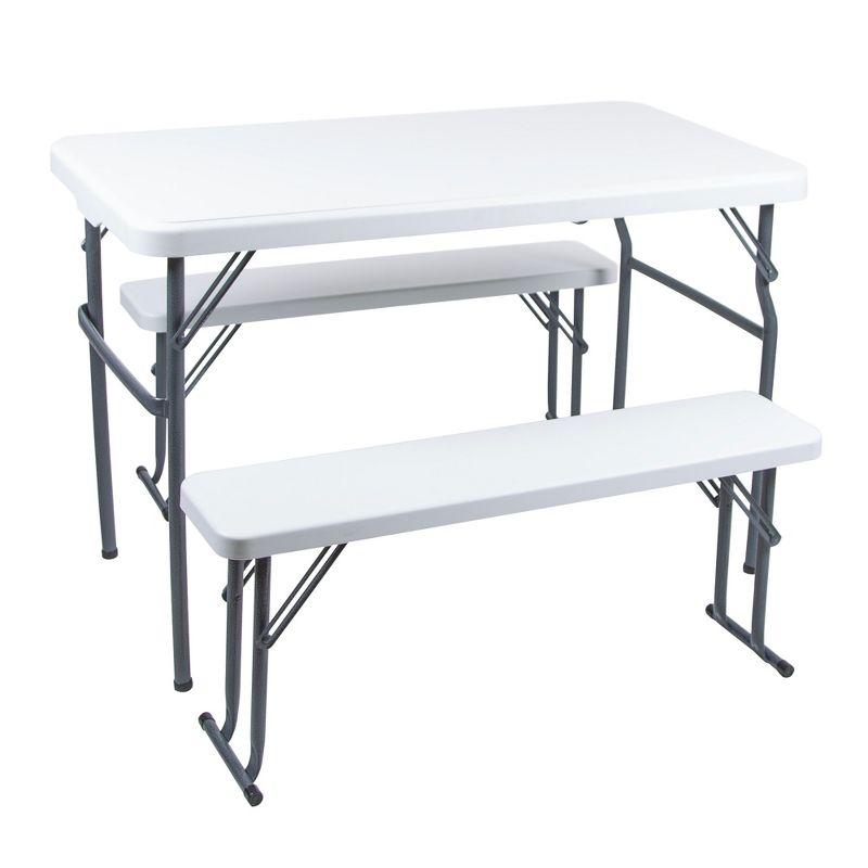 Stansport Heavy-Duty Camp Table with Benches