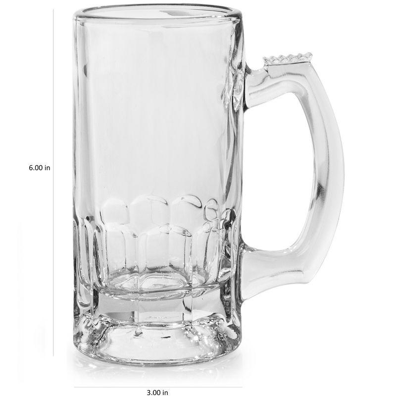 Libbey Classic Glass Beer Mug, 12.68-ounce, Set of 4