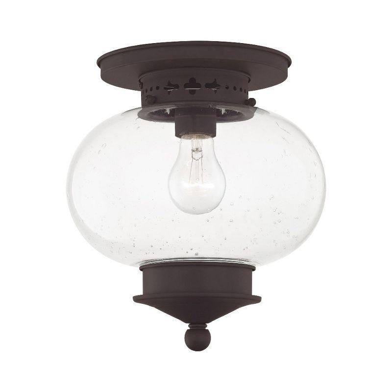 Livex Lighting Harbor 1 - Light Flush Mount in  Bronze