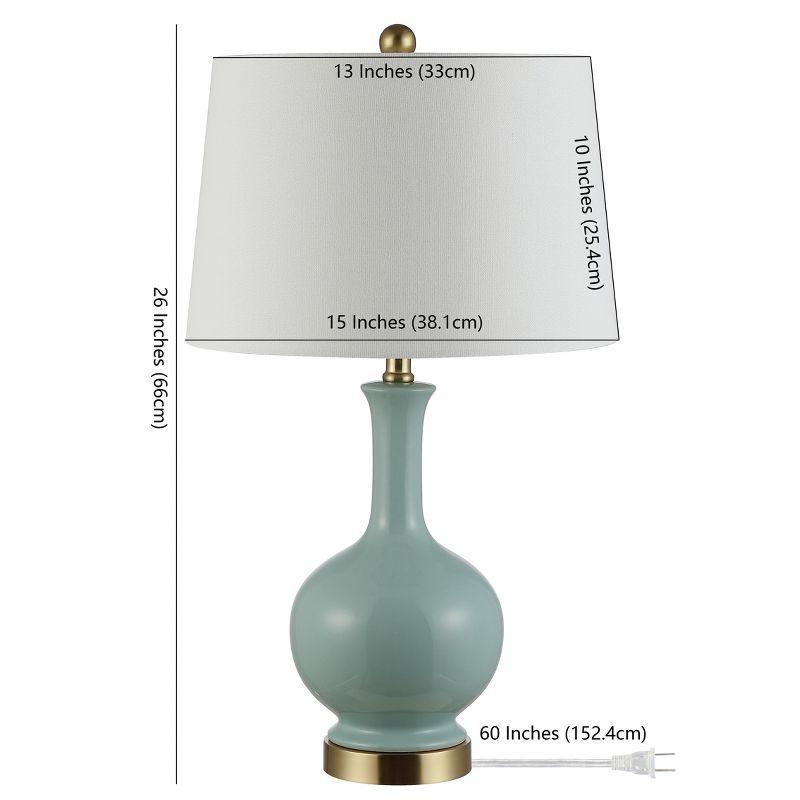 Bowie Ceramic Table Lamp - Robins Egg Blue - Safavieh.