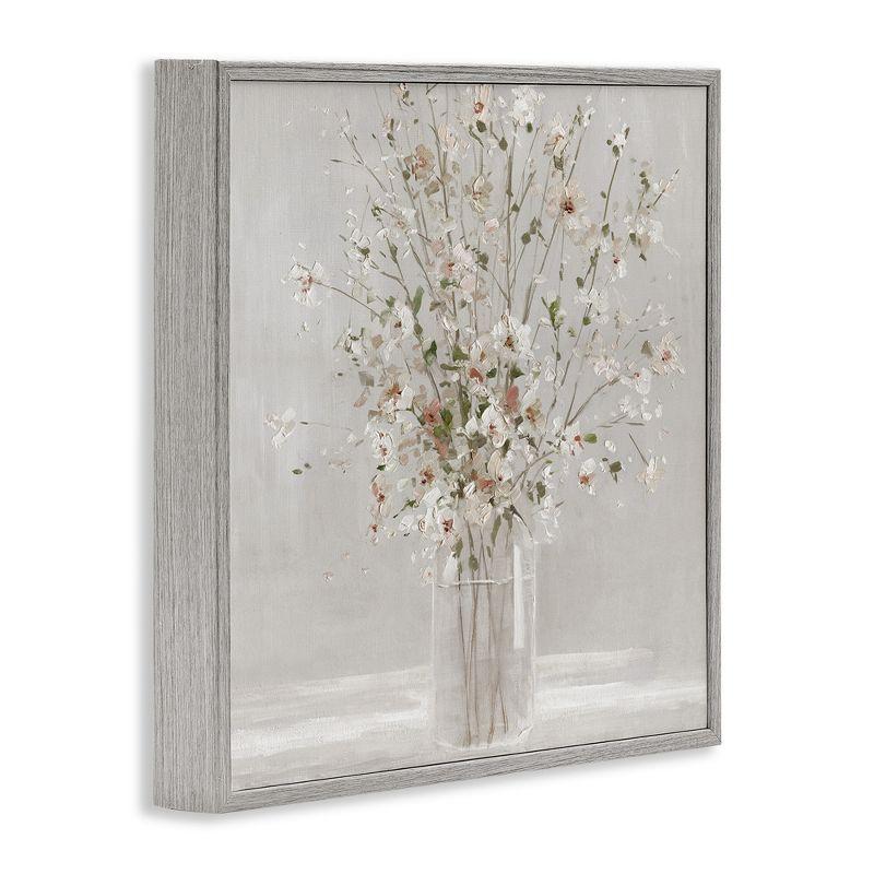 " White Flower Vase Arrangement " by Sally Swatland Painting Print