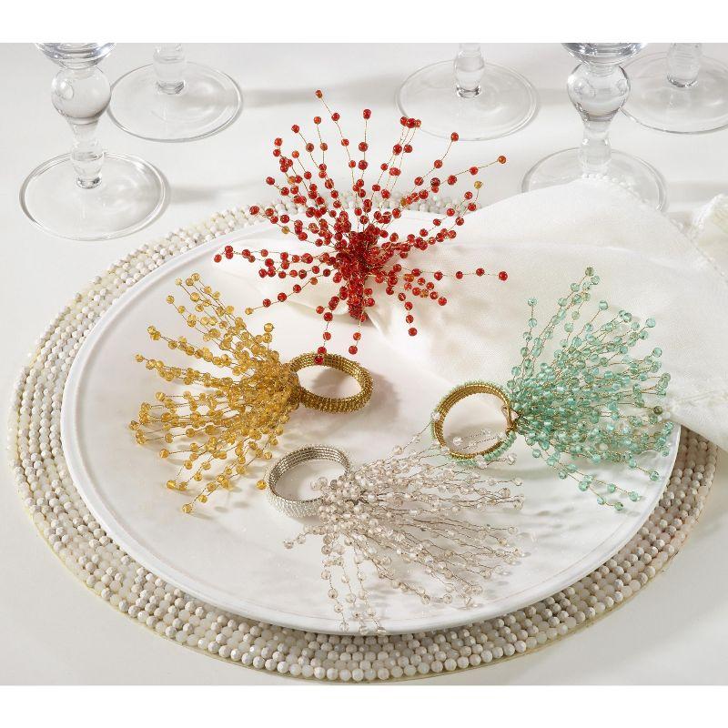 Beaded Design Napkin Ring