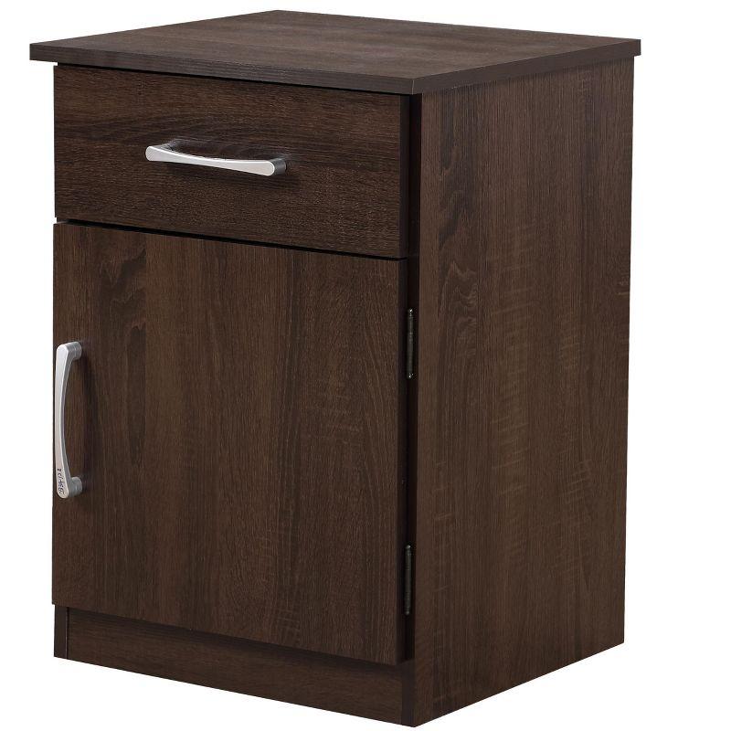 Passion Furniture Alston 1-Drawer Nightstand (24 in. H x 18 in. W x 16 in. D)