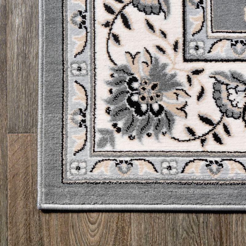 5'x 8' Cherie French Cottage Area Rug, Gray/Cream - JONATHAN Y