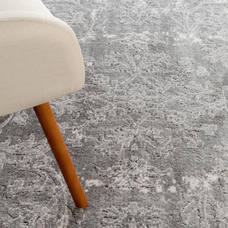 Unique Loom Portland Collection Area Rug - Albany (9'  x 12' Rectangle Gray/Ivory)