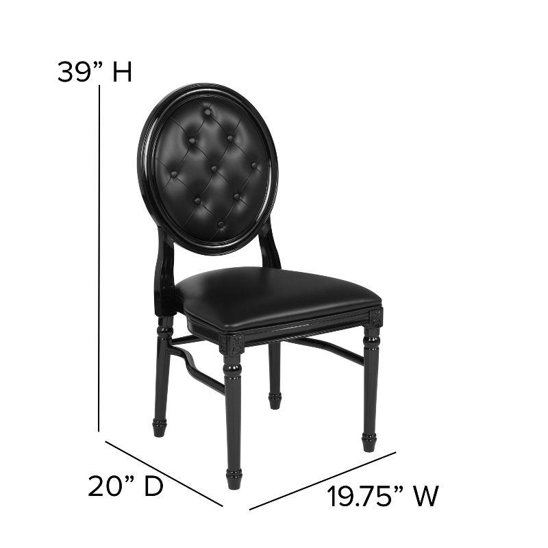 Flash Furniture HERCULES Series 900 lb. Capacity King Louis Dining Side Chair