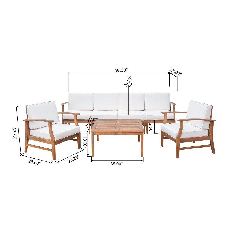 Highland Dunes Hulda 7 Piece Sectional Seating Group with Cushions