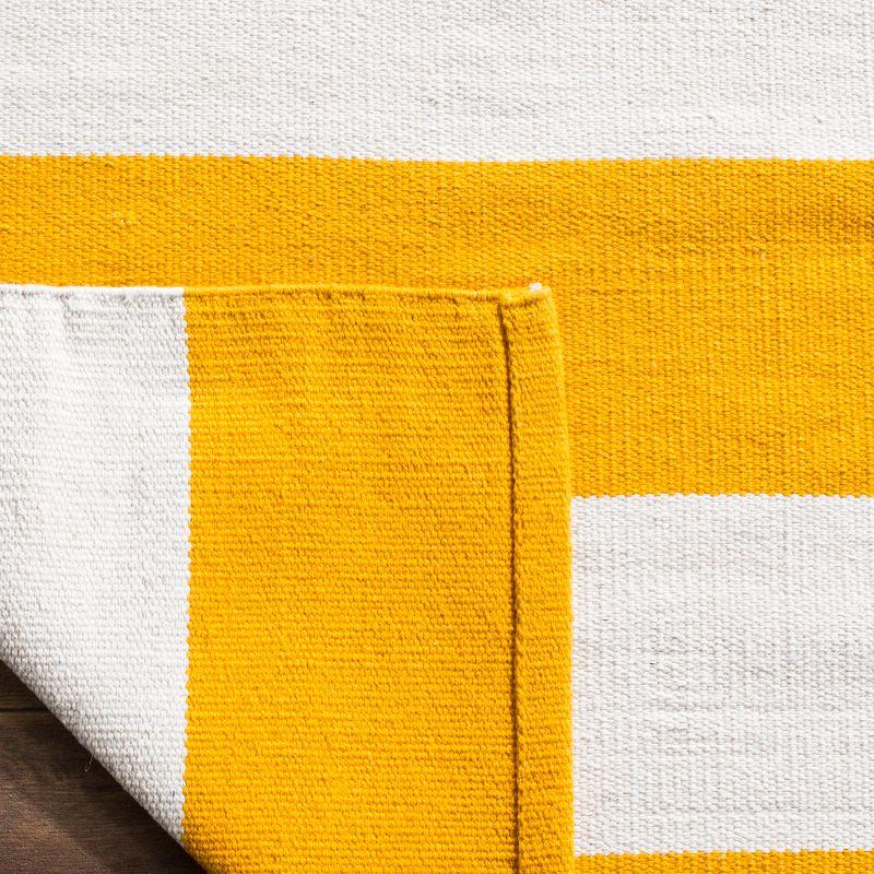 Montauk MTK712 Hand Woven Indoor Accent Rug - Yellow/Ivory - 3'x3' - Safavieh
