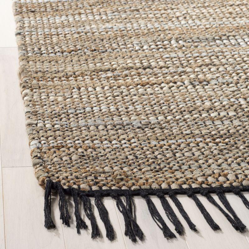 Vintage Leather VTL203 Hand Woven Indoor Area Rug - Beige - 6'x9' - Safavieh