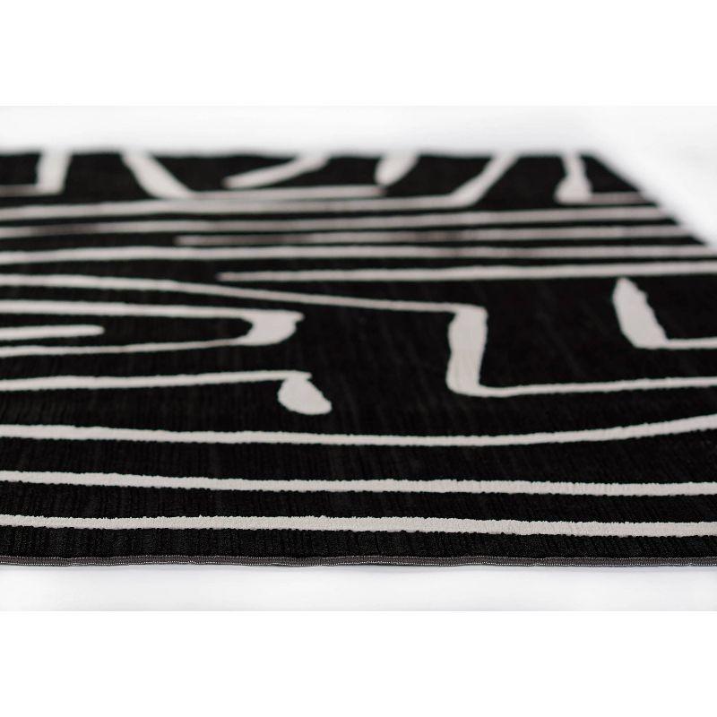 Momeni Noho Luna Machine Loomed Rug Black