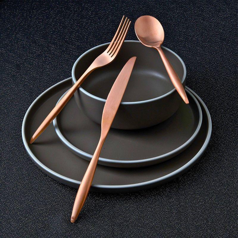 Milano 20 Piece 18/10 Stainless Steel Flatware Set, Service for 4