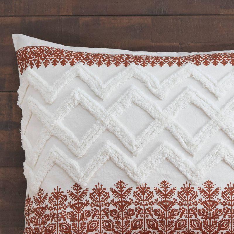 Mila 3 Piece Cotton Comforter Set with Chenille Tufting