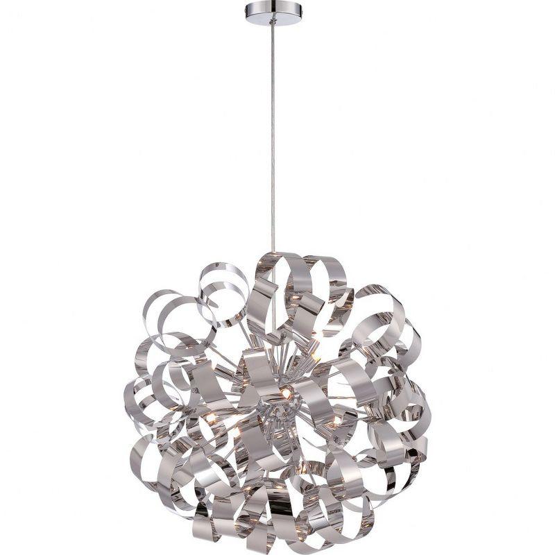 Quoizel Lighting Ribbons 12 - Light Pendant in  Polished Chrome