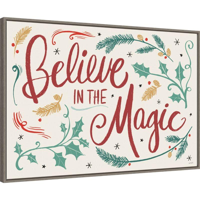 Amanti Art Seasonal Shades I Christmas Magic by Anne Tavoletti Canvas Wall Art Print Framed 33-in. x 23-in.