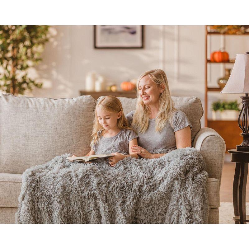 Chanasya Shaggy Shaggy Super Elegent Sherpa Long Fur Throw