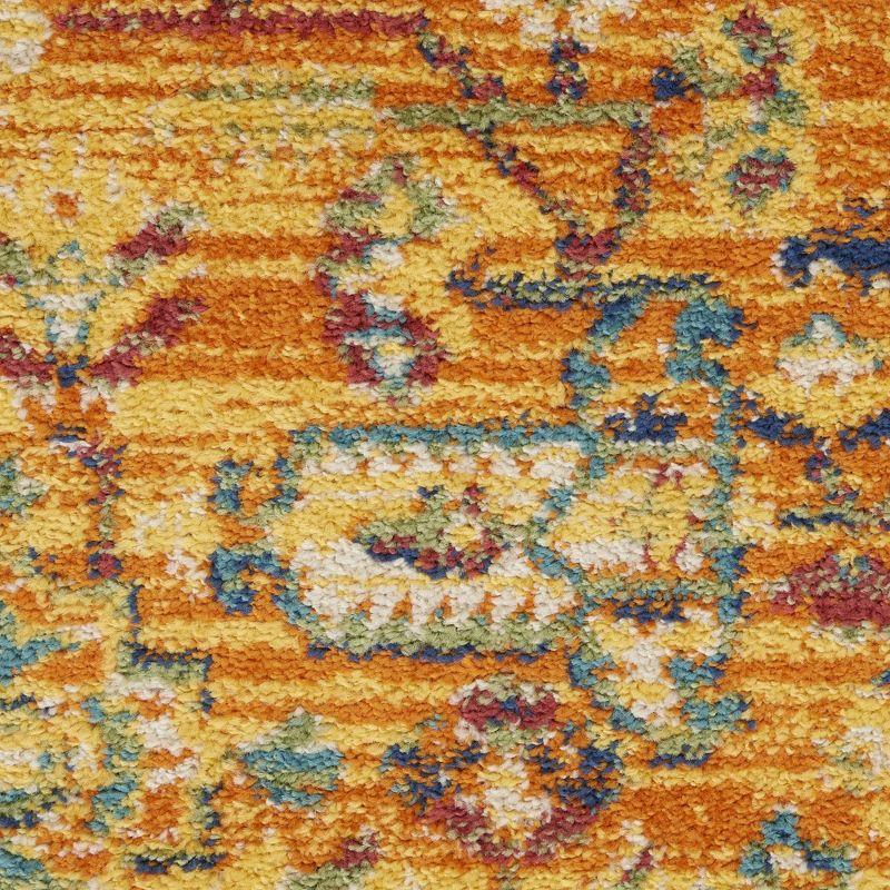 Nourison Allur Bohemian Indoor Rug Orange Multicolor 2'3" x 7'6"
