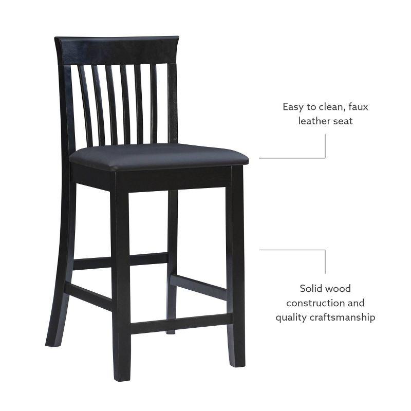 24" Torino Craftsmen Counter Height Barstool - Linon