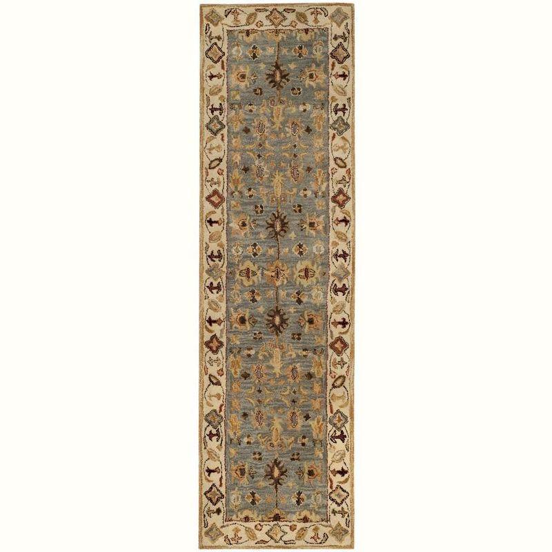 Royalty ROY343 Hand Tufted Runner Rug - Blue/Beige - 2'3"x7' - Safavieh.
