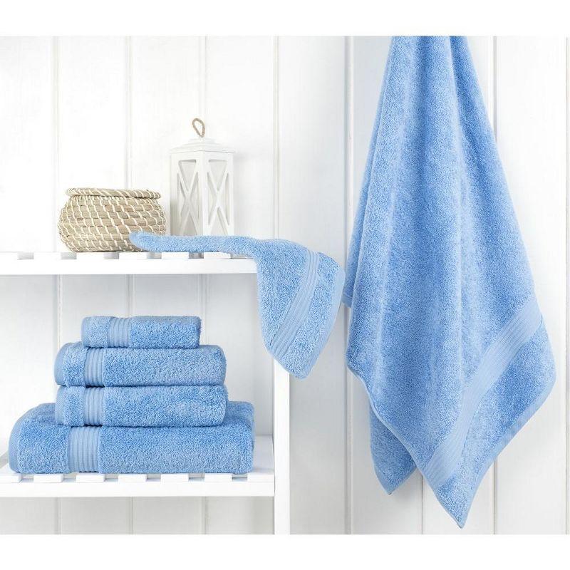 American Soft Linen Turkish Premium Quality 100% Cotton 6 Piece Towel Set, Soft Absorbent Quick Dry Bath Towels for Bathroom