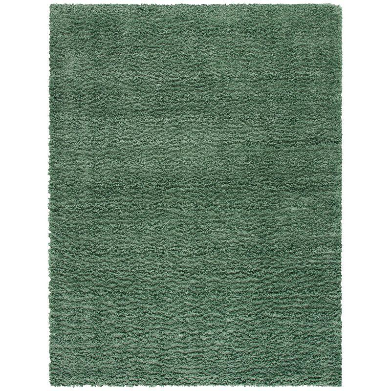 August Shag AUG200 Power Loomed Indoor Area Rug - Green - 9'x12' - Safavieh