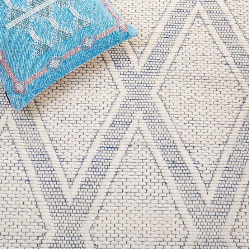 Marbella MRB326 Hand Woven Area Rug - Navy/Ivory - 8'x10' - Safavieh.