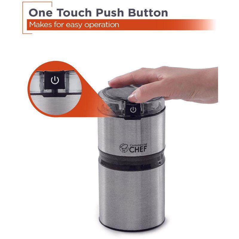 Commercial Chef Commercial Chef Stainless Steel Electric Blade Coffee Grinder