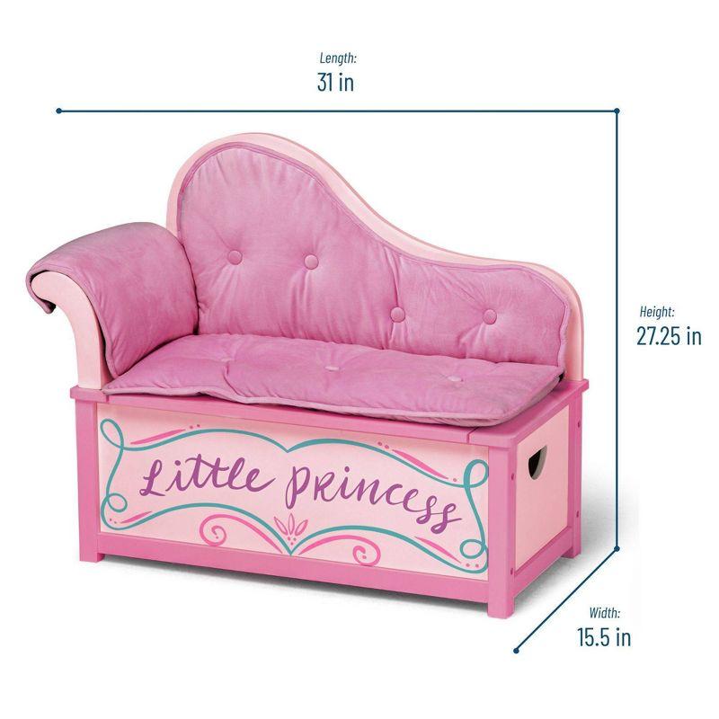 Princess Kids 12'' Hanging Chaise Lounger and Ottoman