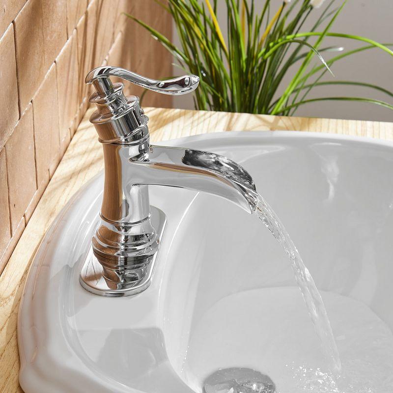 BWE Single Hole Single-Handle Low-Arc Bathroom Faucet