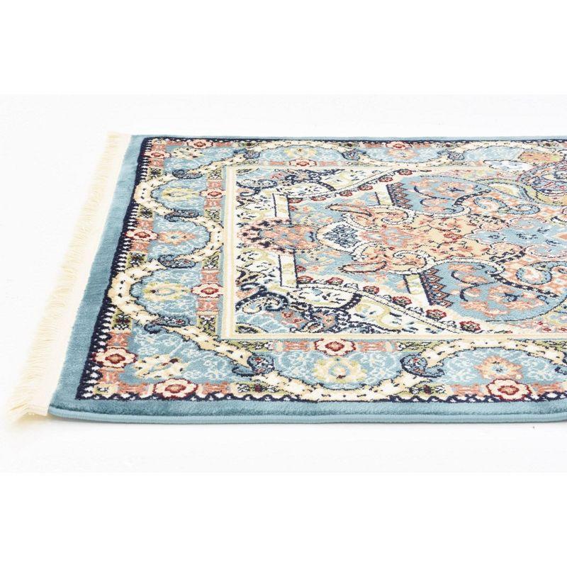 Unique Loom Narenj Collection Area Rug - Glasgow (8'  x 10' Rectangle Blue/Black)