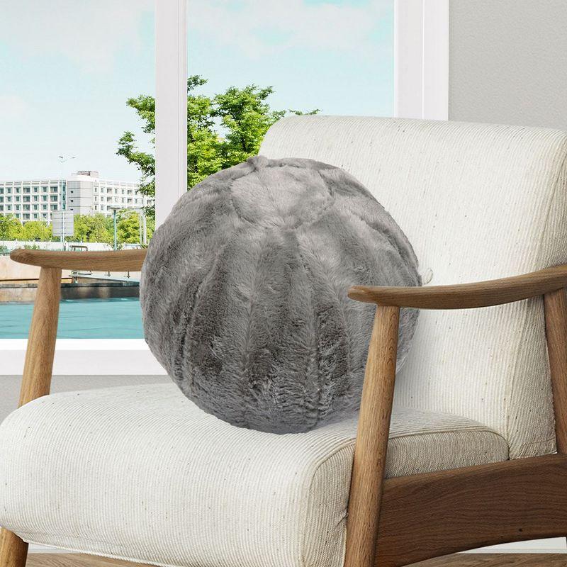 Faux Fur Throw Pillow