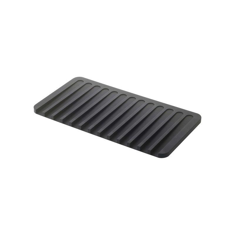 Yamazaki Home Self Draining Tray - Drying Board, Dish Drainer Mat, Silicone
