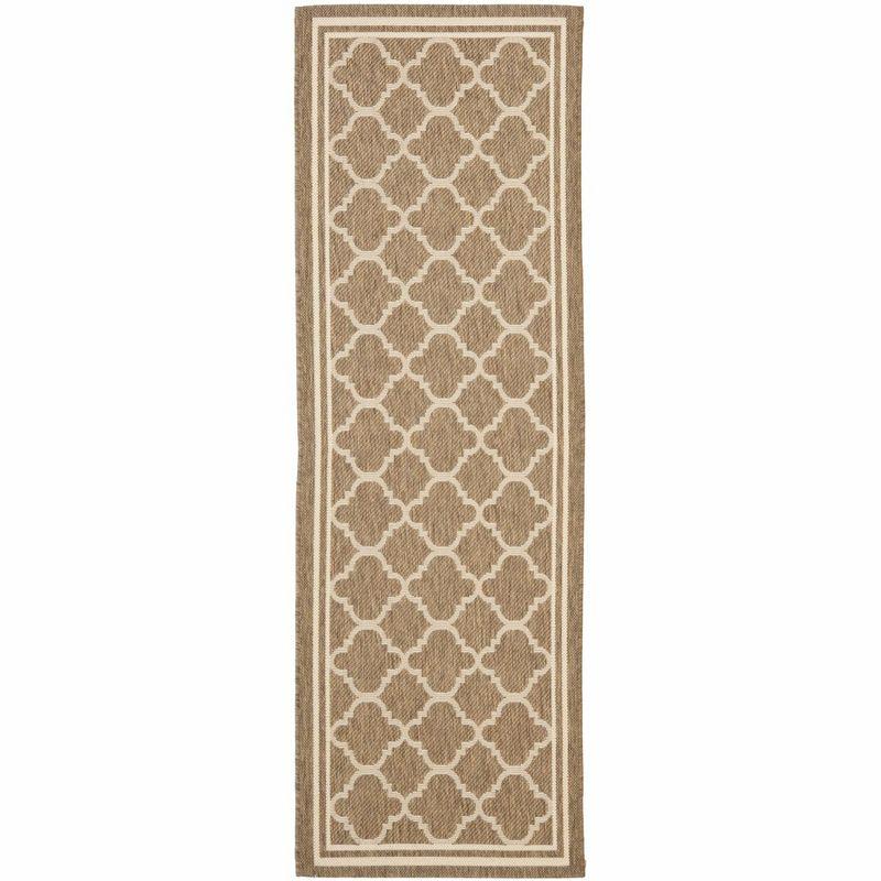 Black Flat Woven Reversible Synthetic Indoor/Outdoor Rug