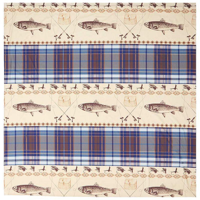 The Lakeside Collection Fly Fishing Bath Collection - Shower Curtain
