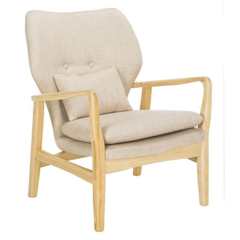 Tarly Accent Chair - Beige/Natural - Safavieh