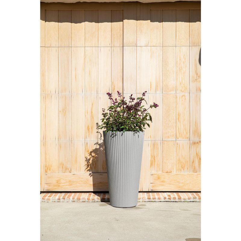 26" Tall Plastic-Stone Planter