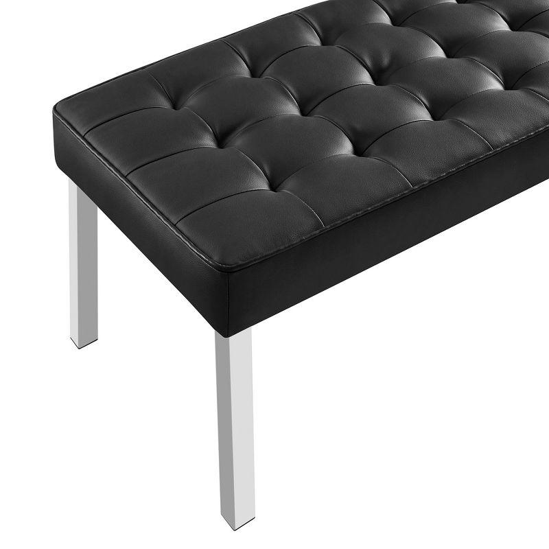 Modway Loft Tufted Vegan Leather Bench by Modway