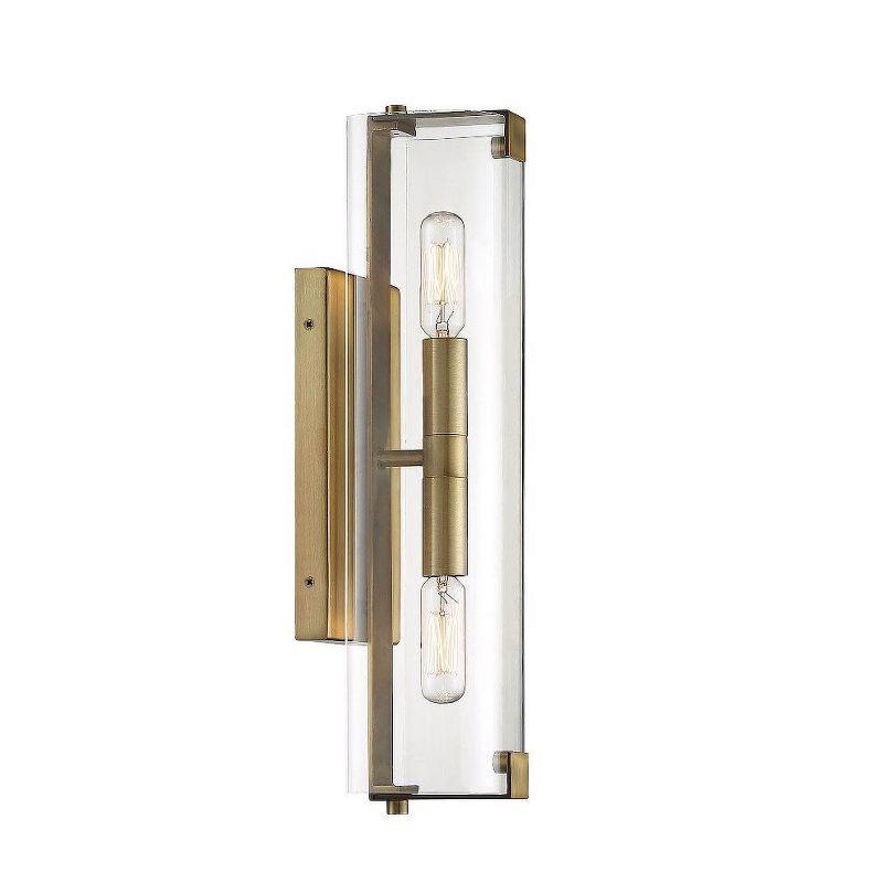 Savoy House Winfield 2 - Light Wall Light in  Warm Brass