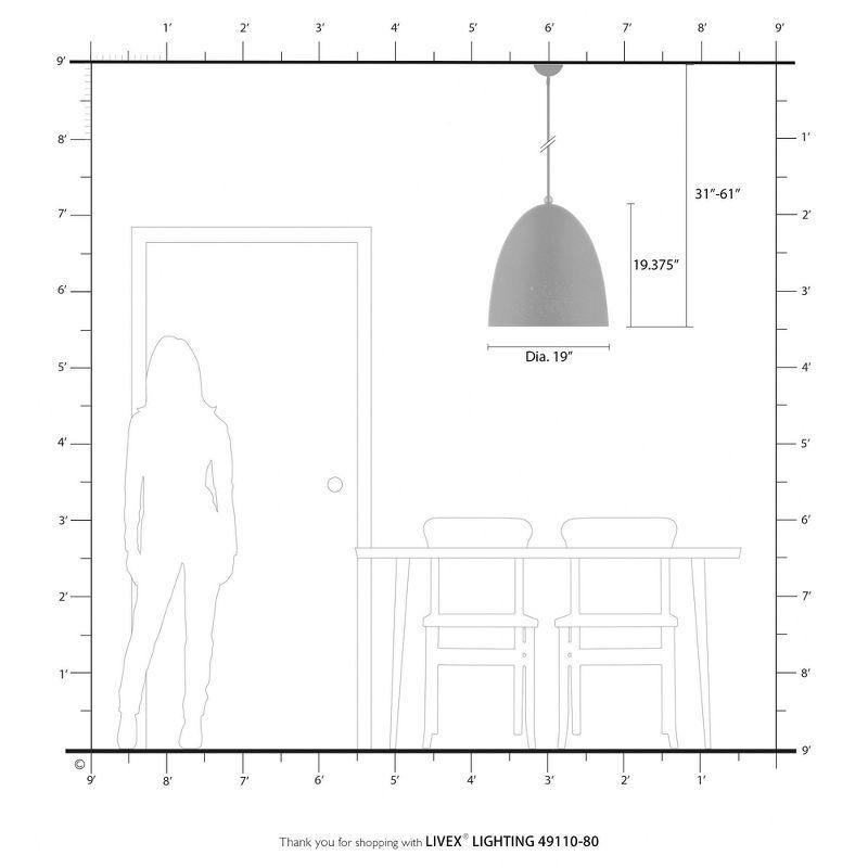 Livex Lighting Arlington 3 - Light Pendant in  Nordic Gray