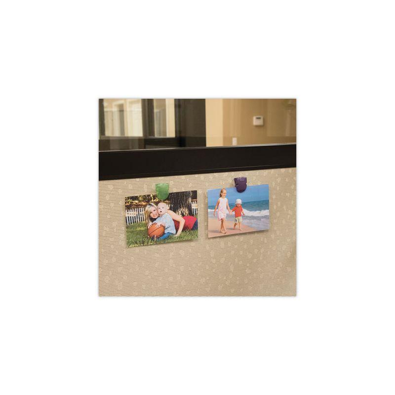 Advantus Wall Clips for Fabric Panels, 40 Sheet Capacity, Assorted Metallic Colors, 20/Box