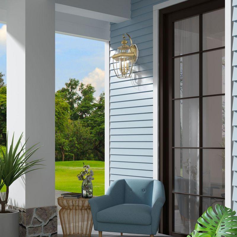 Livex Lighting Monterey 3 - Light Wall Light in  Antique Brass