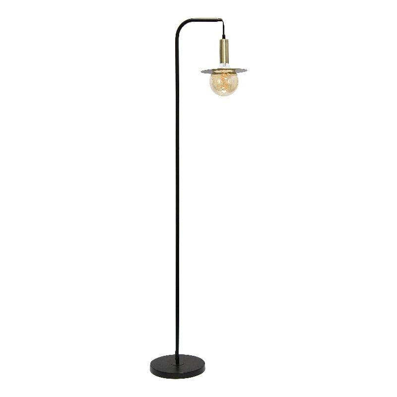 Arc Matte Black 61" Industrial Street Light Floor Lamp