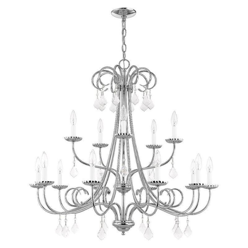 Livex Lighting Daphne 15 - Light Chandelier in  Polished Chrome