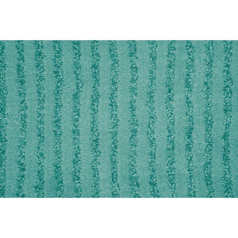 24"x40" Sheridan Plush Washable Nylon Bath Rug Sea foam - Garland