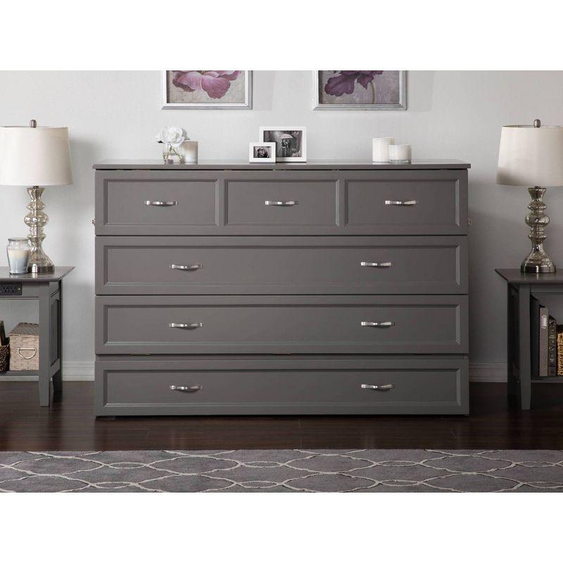 Queen Deerfield Murphy Bed Chest - AFI