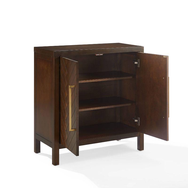 Darcy Dark Brown Medium Wood Accent Cabinet with Adjustable Shelving