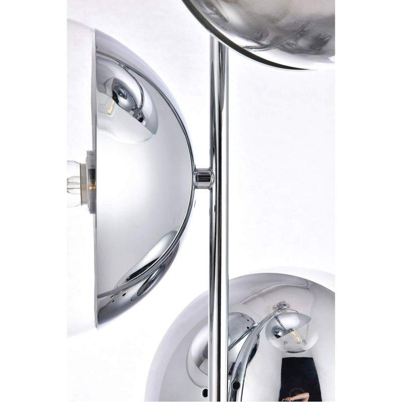 Eclipse 3-Light Chrome Pendant with Clear Glass Spheres