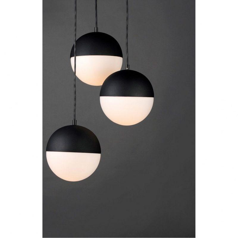 Hastings 3 Light Glass Dimmable Pendant