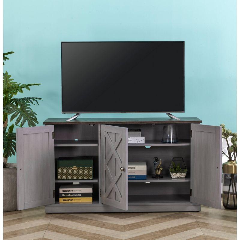 48" TV Stand for TVs up to 55" Gray - Home Essentials