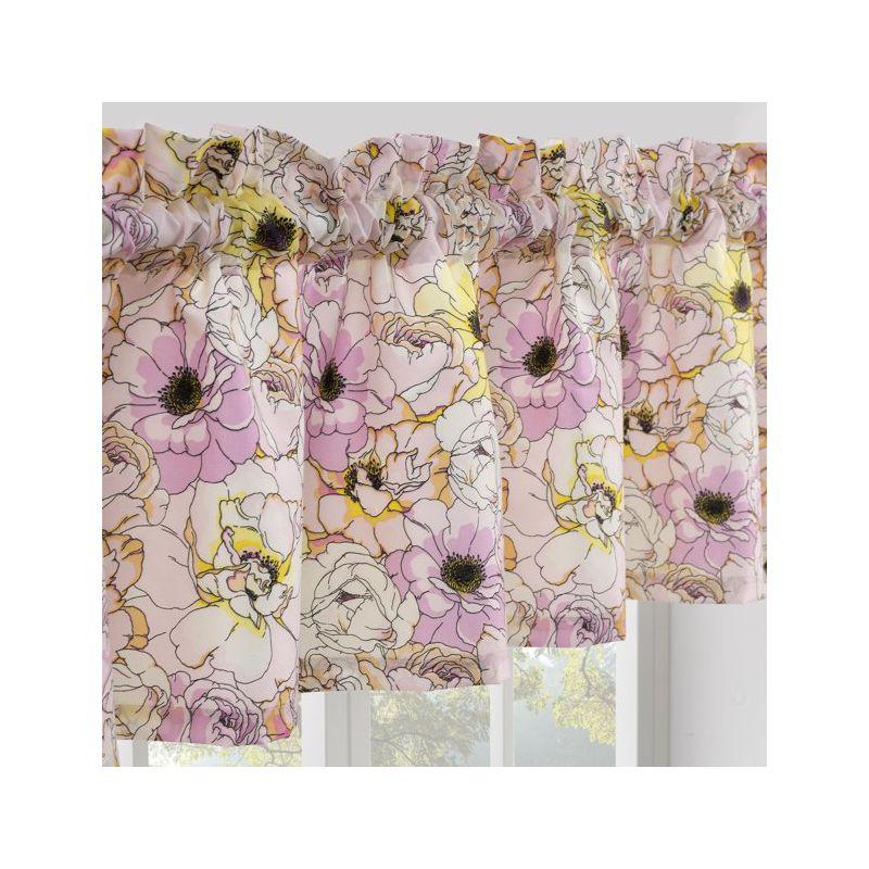 Misty Bloom Floral Tailored 84" Window Valance